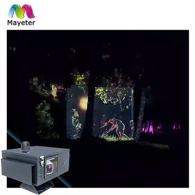 Projekcja oświetlenia leśnego